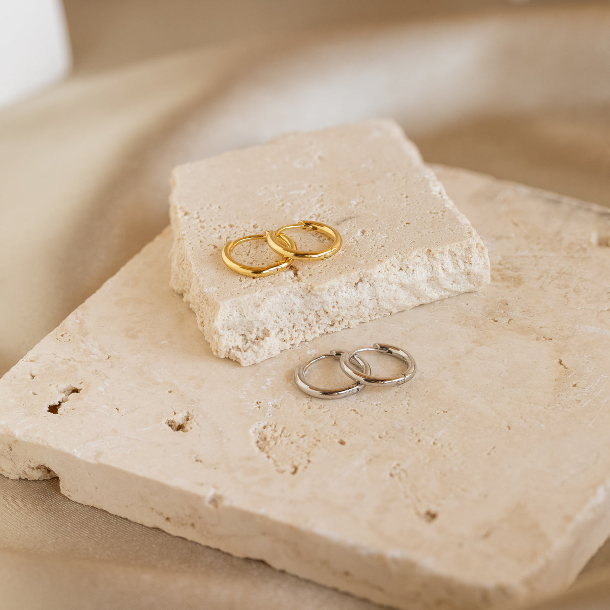 Small bold hoops