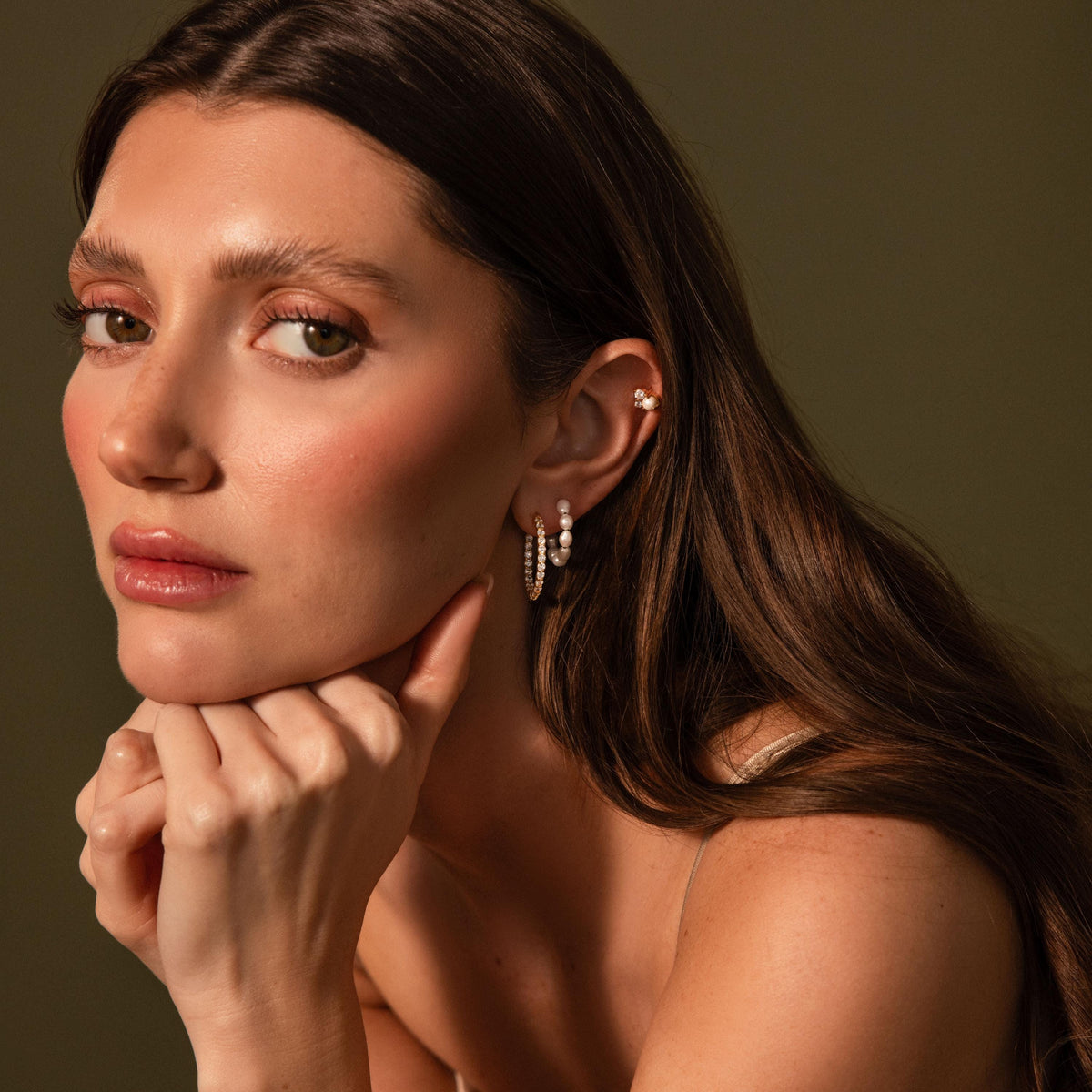 Inside Out Diamond Hoops