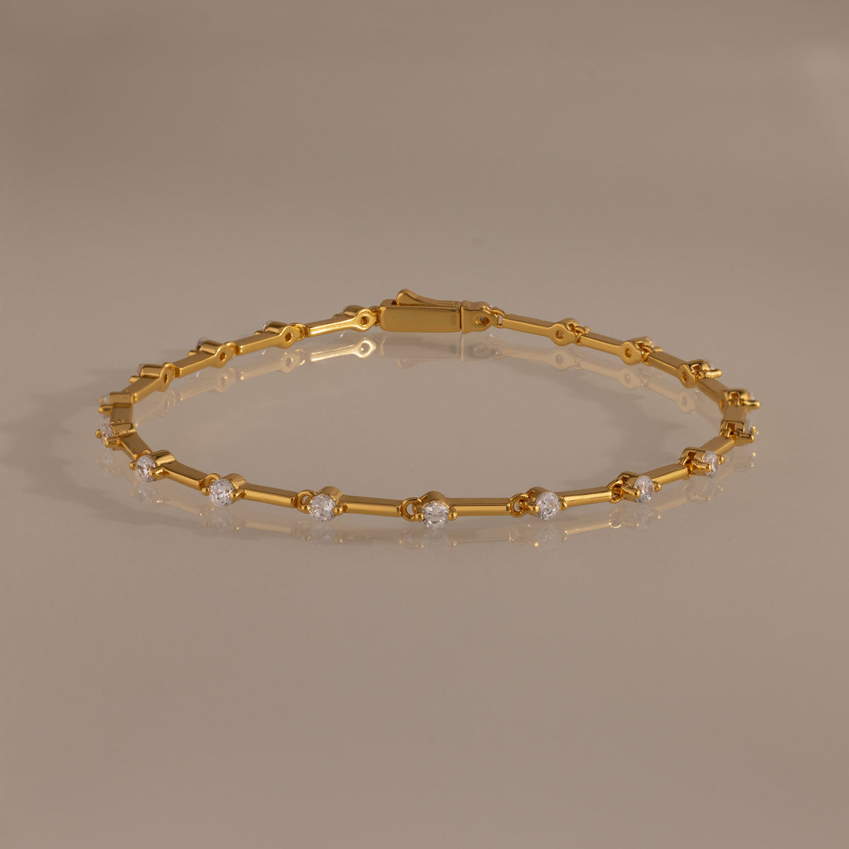 Sprinkle diamond tennis bracelet