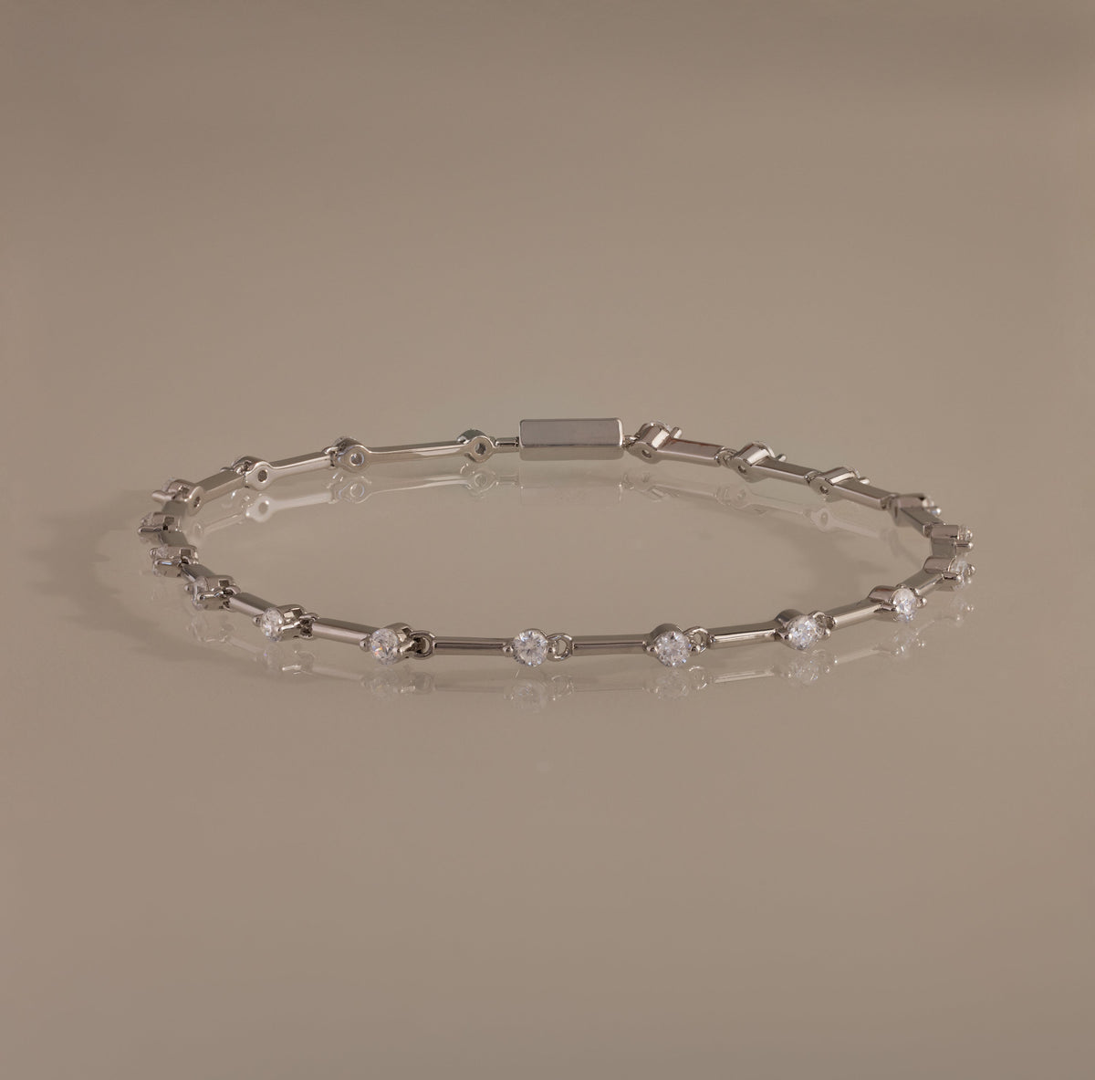 Sprinkle diamond tennis bracelet