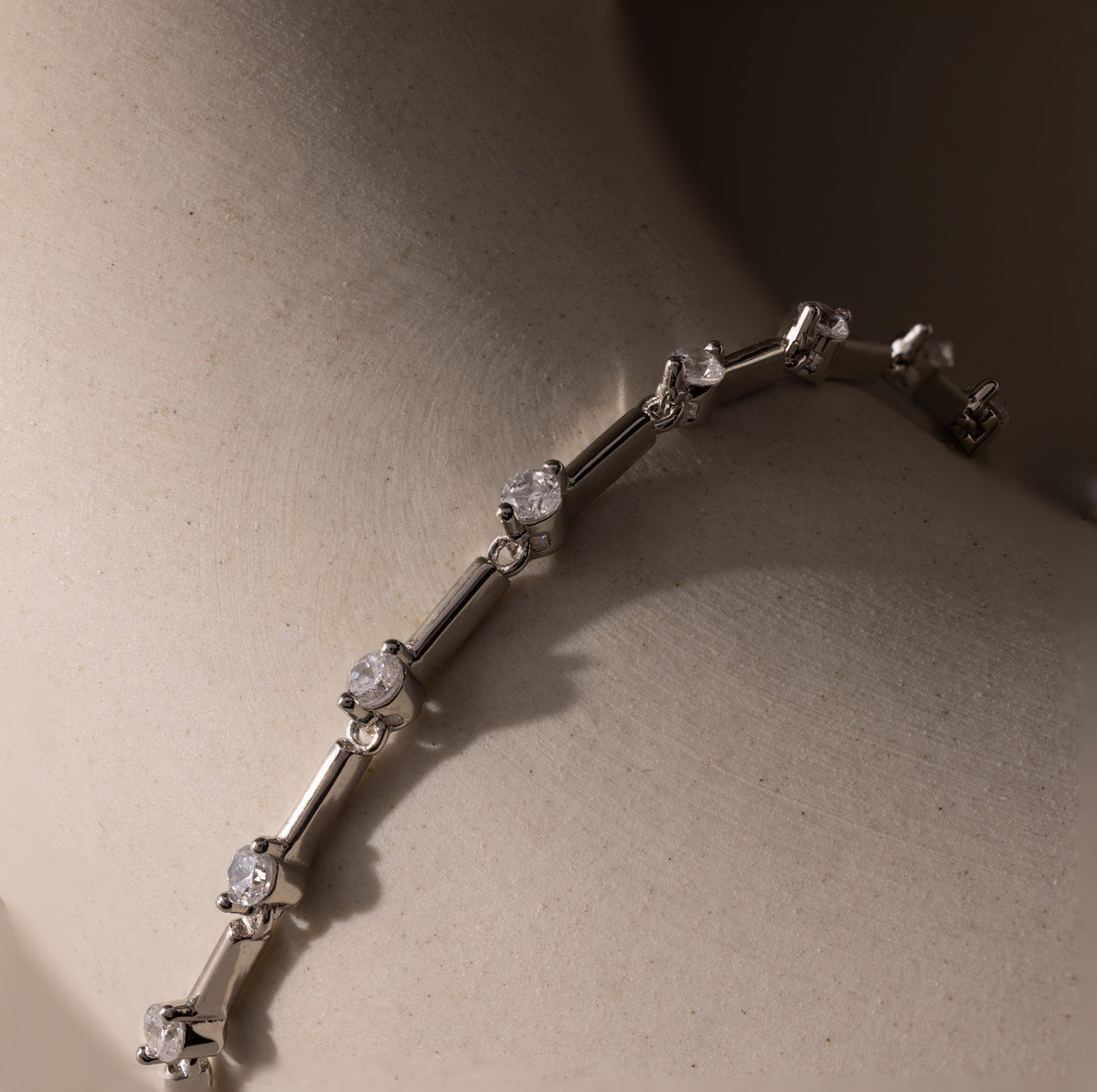 Sprinkle diamond tennis bracelet